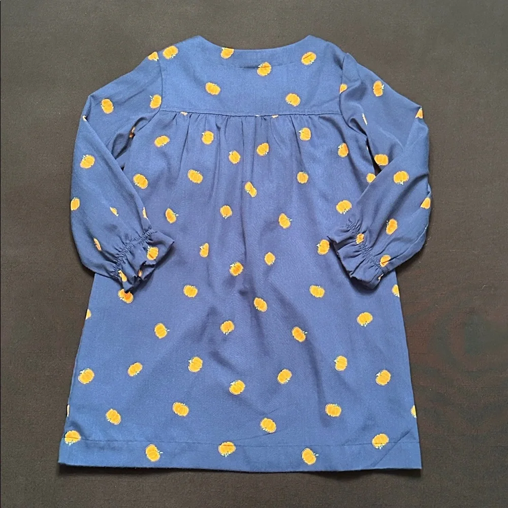Crewcuts by J Crew navy pumpkin dress size XS (4-5) - Picture 5 of 6